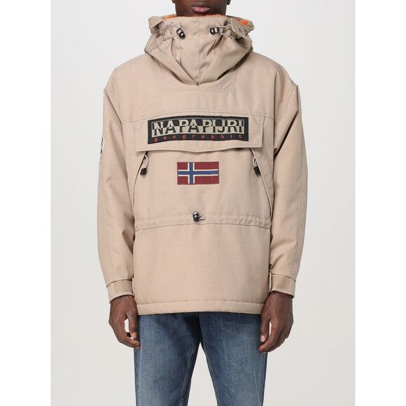Napapijri Beige Cotton Men Sweatshirt main image 0